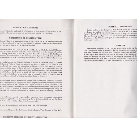 1976 Grumman Employee Investment Plan Prospectus | Aerospace Stock History - Picture 3 of 5